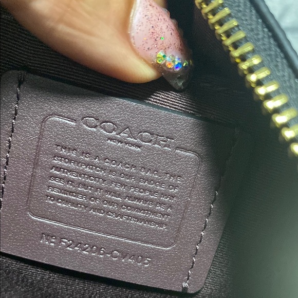 Coach Black Leather Crossbody Bag - Picture 3 of 4